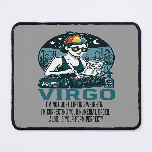 Item preview, Funny Virgo Gym - "Correcting Order" Perfect Form Perfectionist T-shirt designed and sold by ClaussShop.