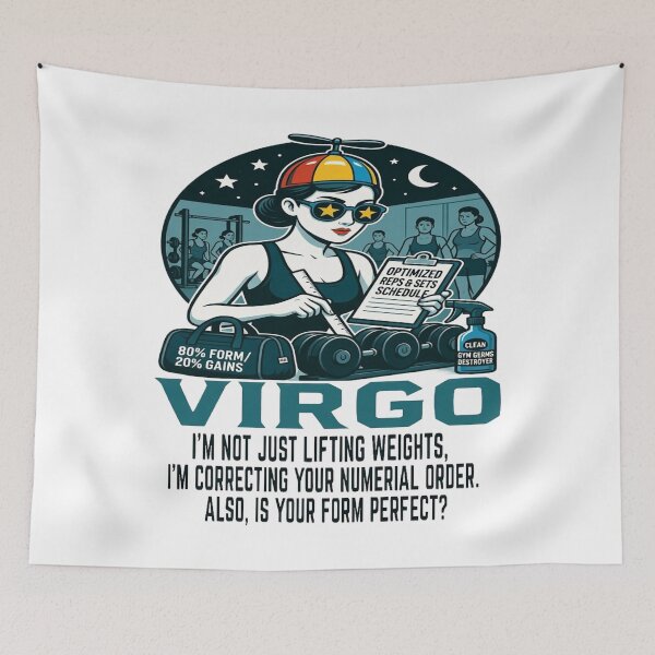Item preview, Funny Virgo Gym - "Correcting Order" Perfect Form Perfectionist T-shirt designed and sold by ClaussShop.