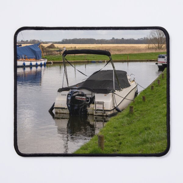 Item preview, Boats moored in Upton Dyke, Norfolk Broads designed and sold by yackers1.