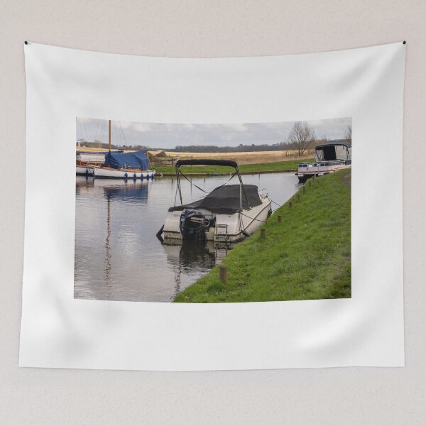 Item preview, Boats moored in Upton Dyke, Norfolk Broads designed and sold by yackers1.