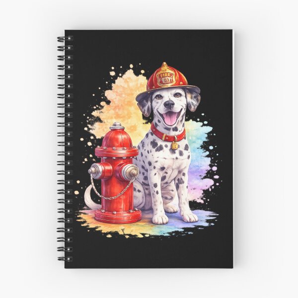 Item preview, Firefighter Dalmatian Watercolor – Firehouse Dog with Hydrant designed and sold by Silaris Designs.