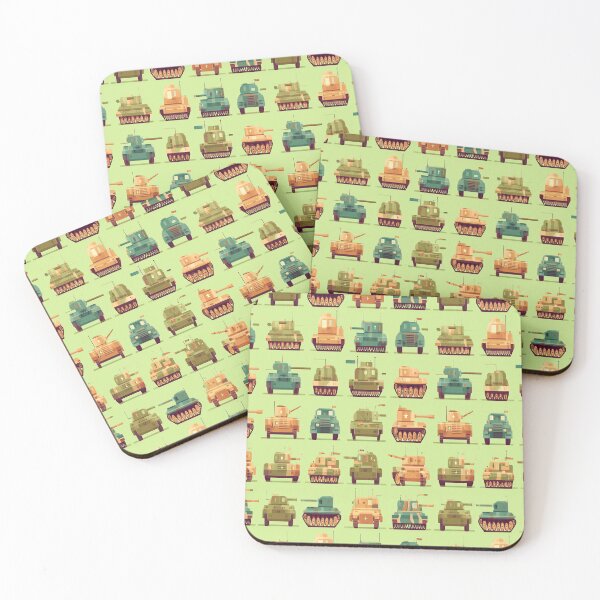 Item preview, Retro Pixel Art Military Tanks Grid Pattern designed and sold by Piotrek0001.