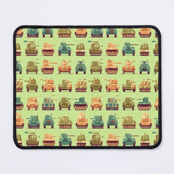 Item preview, Retro Pixel Art Military Tanks Grid Pattern designed and sold by Piotrek0001.