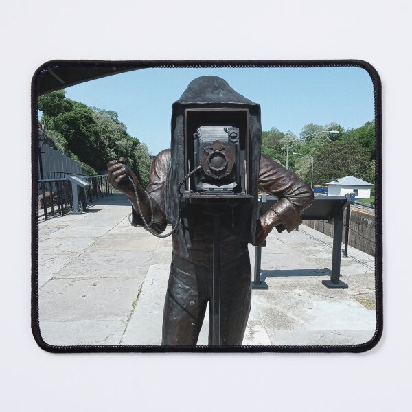 Item preview, Erie Canal Photographer Statue designed and sold by SCTBUFFALOPHOTO.