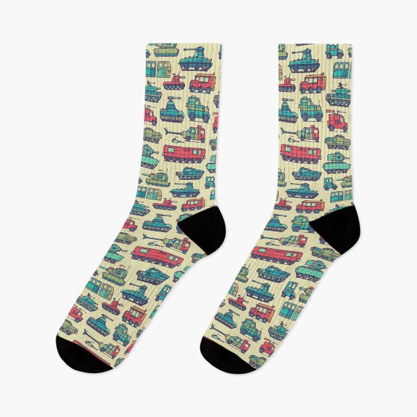 Item preview, Retro Stylized Military Vehicles Light Pattern designed and sold by Piotrek0001.