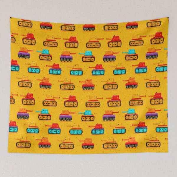 Item preview, Blocky Orange and Blue Tanks Pattern designed and sold by Piotrek0001.
