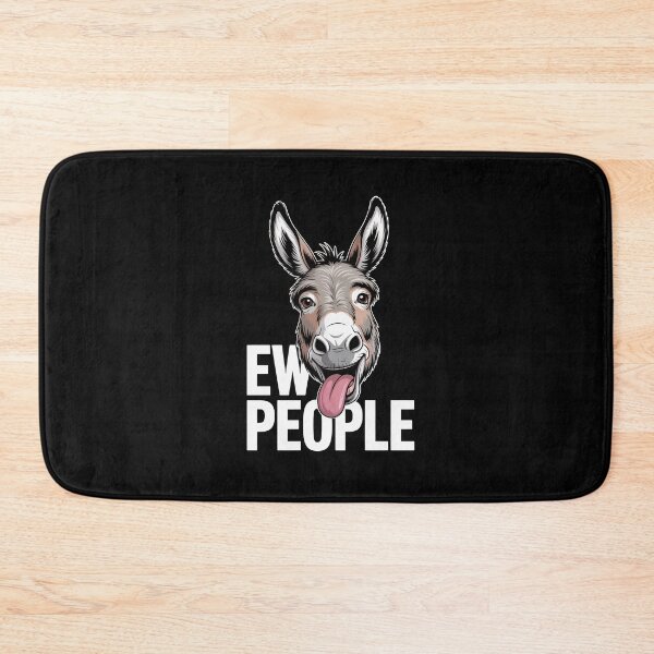Item preview, Ew People – Funny Donkey Tongue Out Cartoon designed and sold by Enea Kelo.
