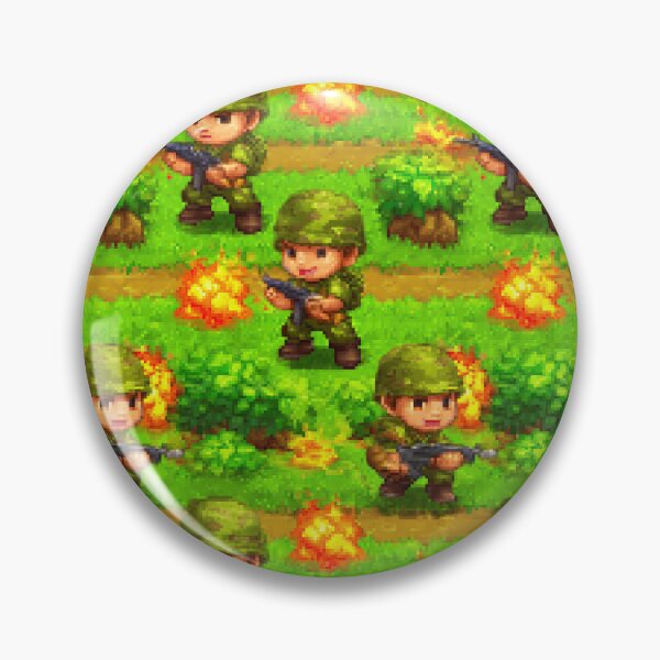 Item preview, Pixel Art Soldiers and Explosions Battle Pattern designed and sold by Piotrek0001.
