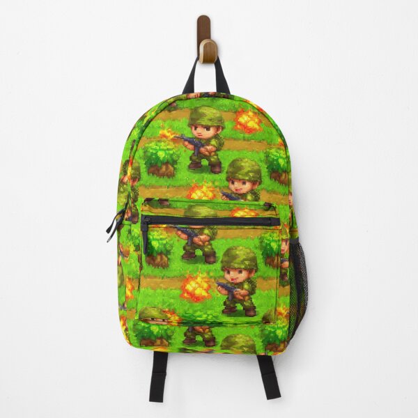 Item preview, Pixel Art Soldiers and Explosions Battle Pattern designed and sold by Piotrek0001.