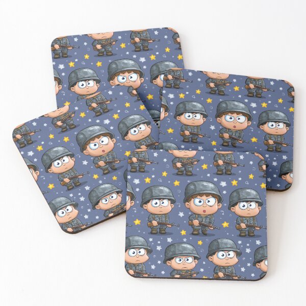 Item preview, Cartoon Soldiers in Night Operations Pattern designed and sold by Piotrek0001.