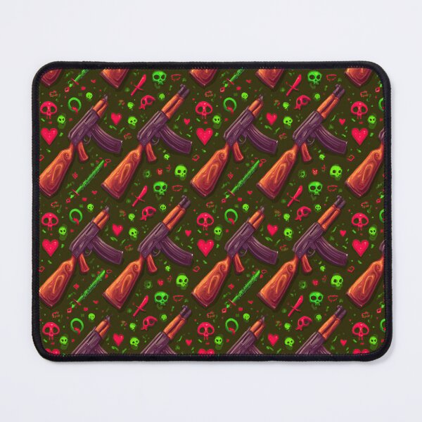 Item preview, Dark Pattern with Rifles Skulls and Hearts designed and sold by Piotrek0001.