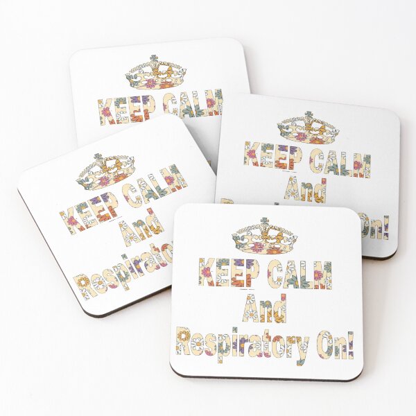 Item preview, Floral Keep Calm And Respiratory On designed and sold by natnat7w.