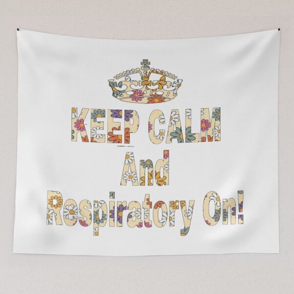 Item preview, Floral Keep Calm And Respiratory On designed and sold by natnat7w.
