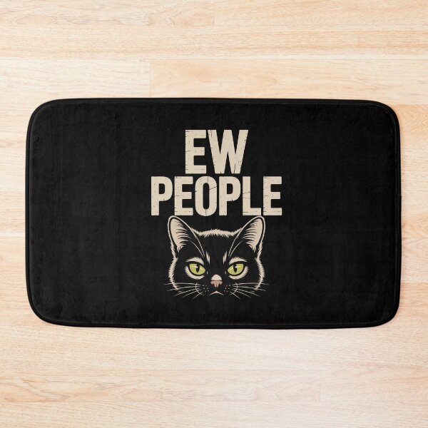 Item preview, Ew People – Moody Black Cat Illustration designed and sold by Enea Kelo.