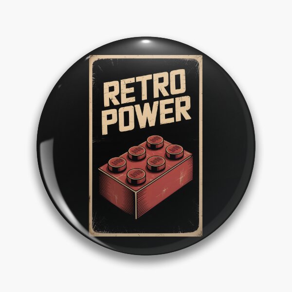 Item preview, retro bricls lego vintage poster black red poster home decor wall art designed and sold by madevdine.