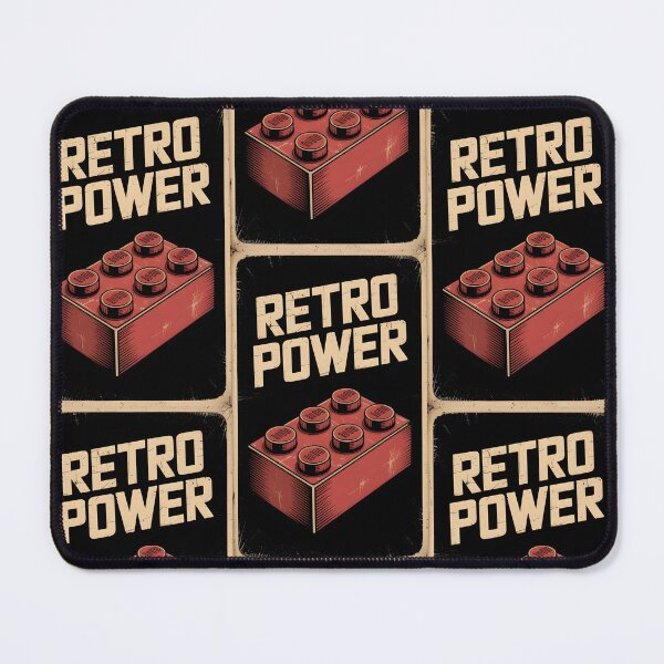 Item preview, retro bricls lego vintage poster black red poster home decor wall art designed and sold by madevdine.
