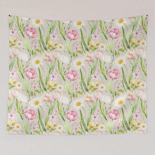 Item preview, Soft Spring Floral Pattern with Tulips designed and sold by Rutvain.