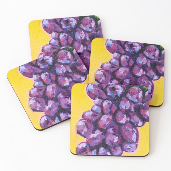 Item preview, Handpainted Colorful Grape Cluster Impressioist designed and sold by Ironic-Arts.