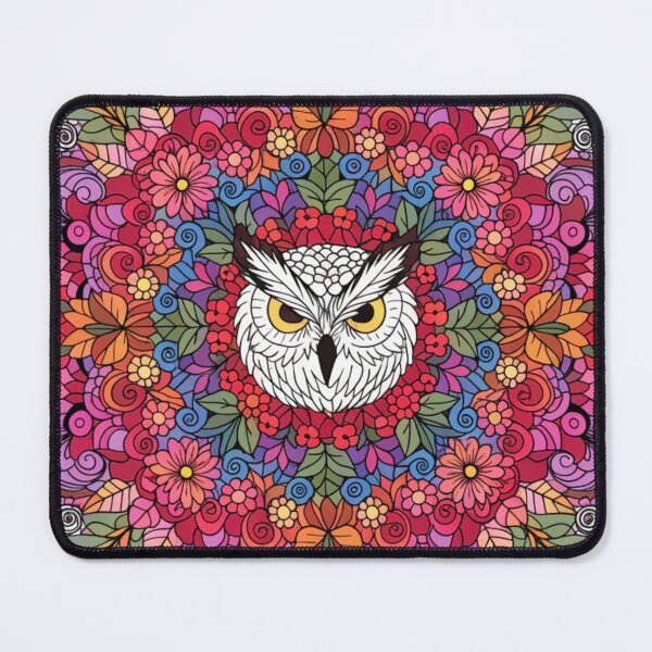 Item preview, Floral Mandala Art owl – Intricate Flower Mandala Design designed and sold by Anime9122.