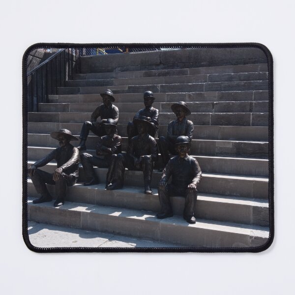Item preview, Statues of Workers of the Erie Canal  designed and sold by SCTBUFFALOPHOTO.