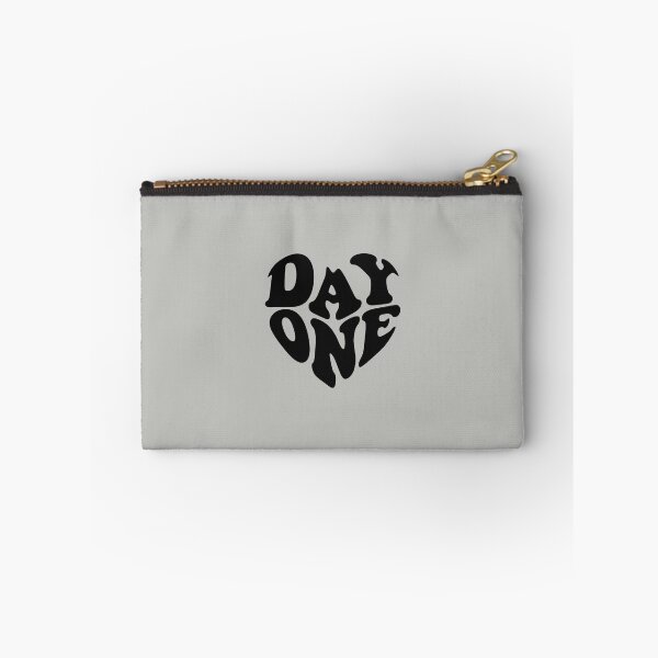 Item preview, Day One Black Heart Wavy Typography designed and sold by WAMTEES.