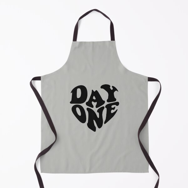 Item preview, Day One Black Heart Wavy Typography designed and sold by WAMTEES.