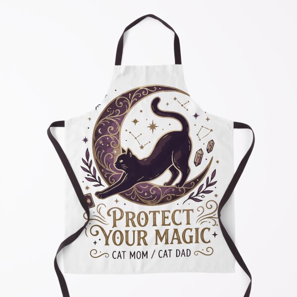 Item preview, Protect Your Magic Black Cat Moon - Celestial Cat Mom Dad designed and sold by vlahstudio.