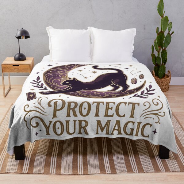 Item preview, Protect Your Magic Black Cat Moon - Celestial Cat Mom Dad designed and sold by vlahstudio.