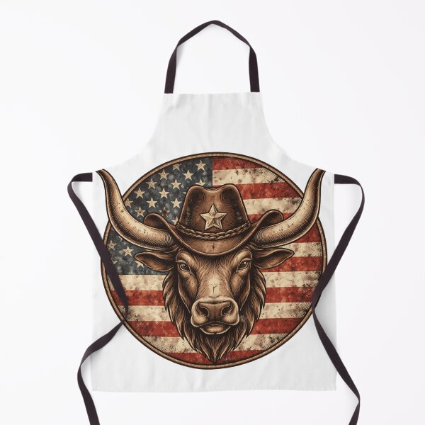 Item preview, Cool Country Cowboy Tee Patriotic Bull American Flag Western Vintage T-Shirt, Rodeo Fan Gift, Americana Graphic Tee designed and sold by Inkvado.
