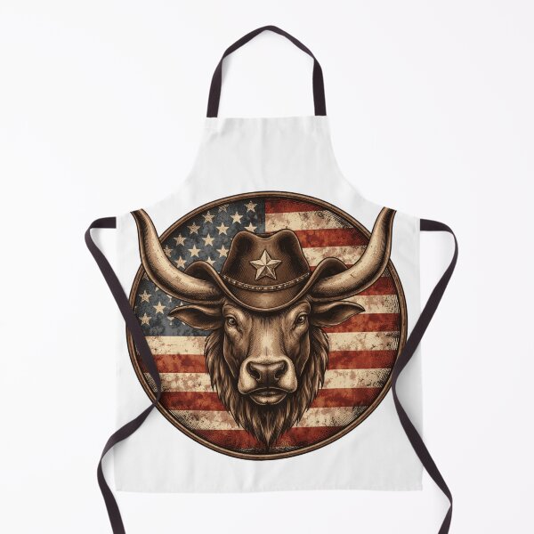 Item preview, Patriotic Cowboy Bull American Flag Western Vintage , USA Rodeo Cowboy Gift, Western Country Graphic Tee designed and sold by Inkvado.