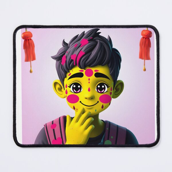 Item preview, Playful Holi Child Sticker designed and sold by Teewave-Ashish.