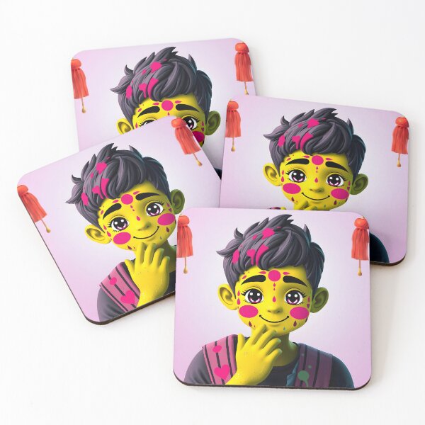 Item preview, Playful Holi Child Sticker designed and sold by Teewave-Ashish.