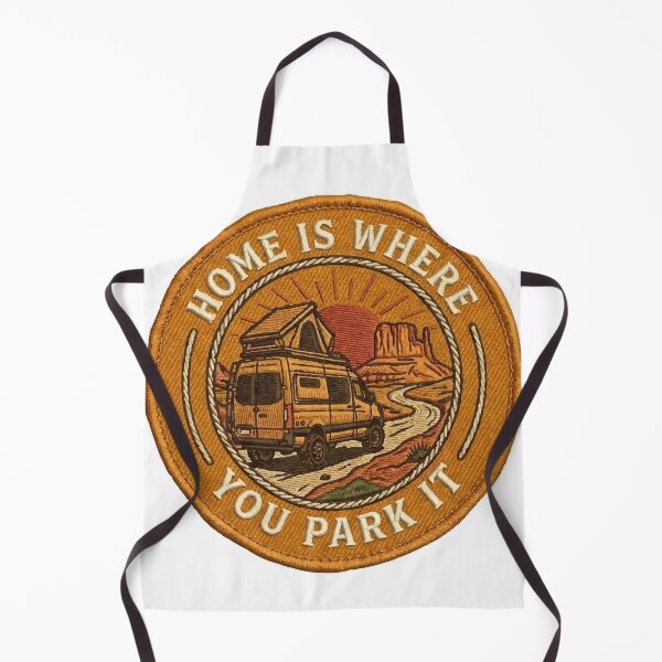 Item preview, Home Is Where You Park It - Vintage Retro Van Life Adventure designed and sold by vlahstudio.