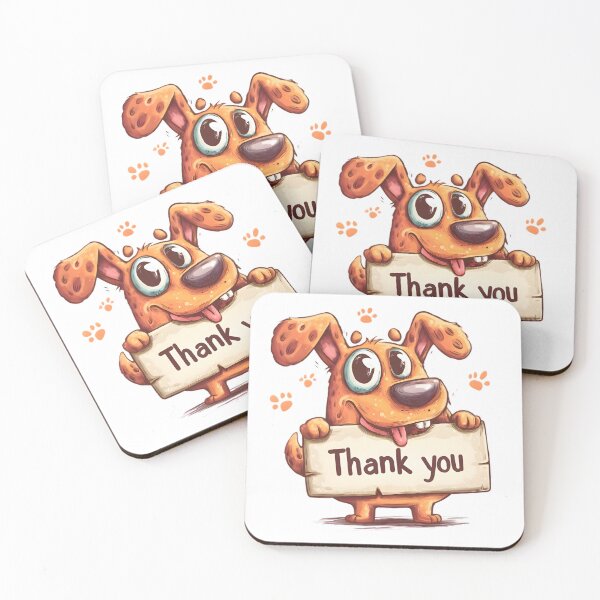Item preview, Thank You Pup designed and sold by Retro Whimsy.