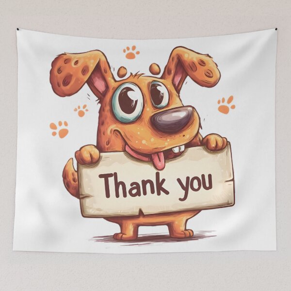 Item preview, Thank You Pup designed and sold by Retro Whimsy.