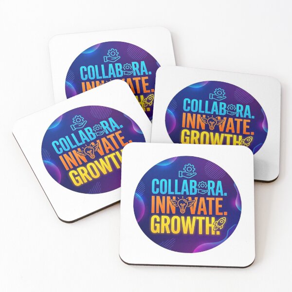 Item preview, Collaborate Innovate Growth Modern Sticker designed and sold by ShoopingAn.