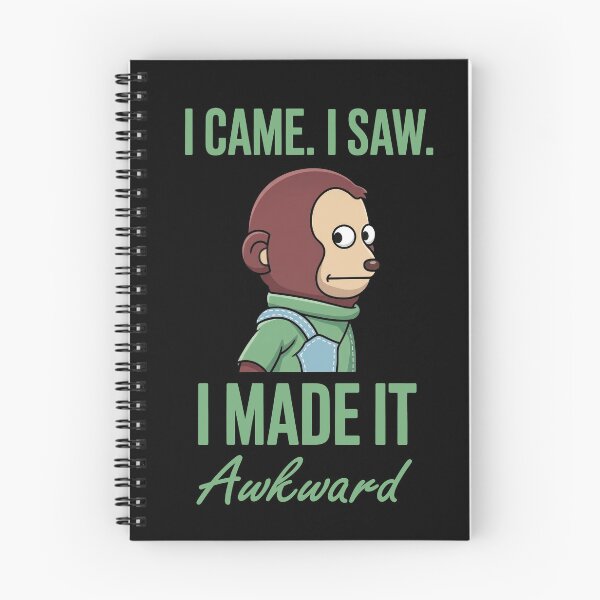Item preview, I Came I Saw I Made It Awkward – Funny Monkey Cartoon designed and sold by Enea Kelo.
