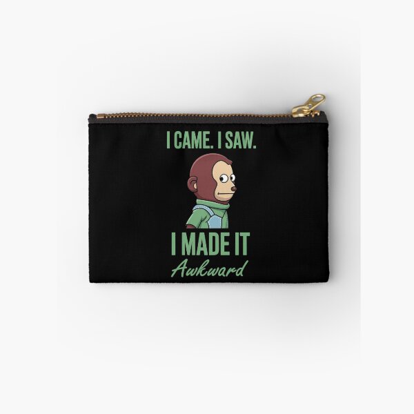 Item preview, I Came I Saw I Made It Awkward – Funny Monkey Cartoon designed and sold by Enea Kelo.