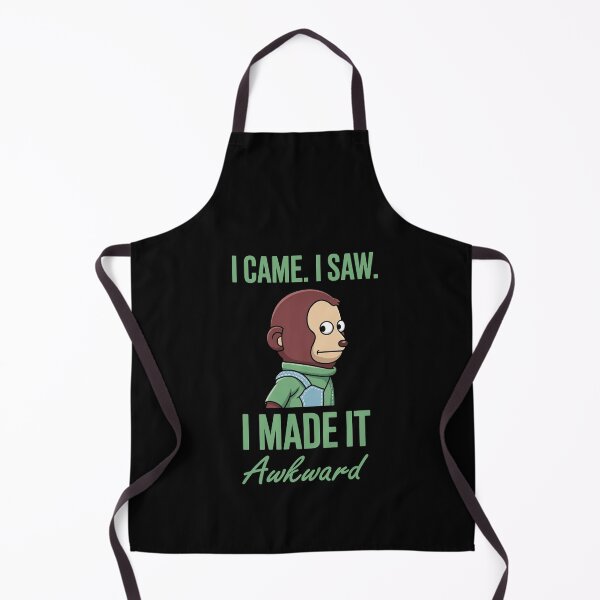 Item preview, I Came I Saw I Made It Awkward – Funny Monkey Cartoon designed and sold by Enea Kelo.