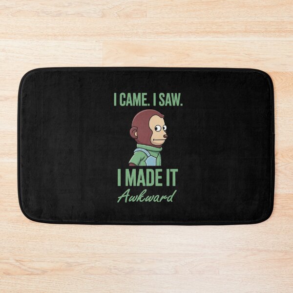 Item preview, I Came I Saw I Made It Awkward – Funny Monkey Cartoon designed and sold by Enea Kelo.