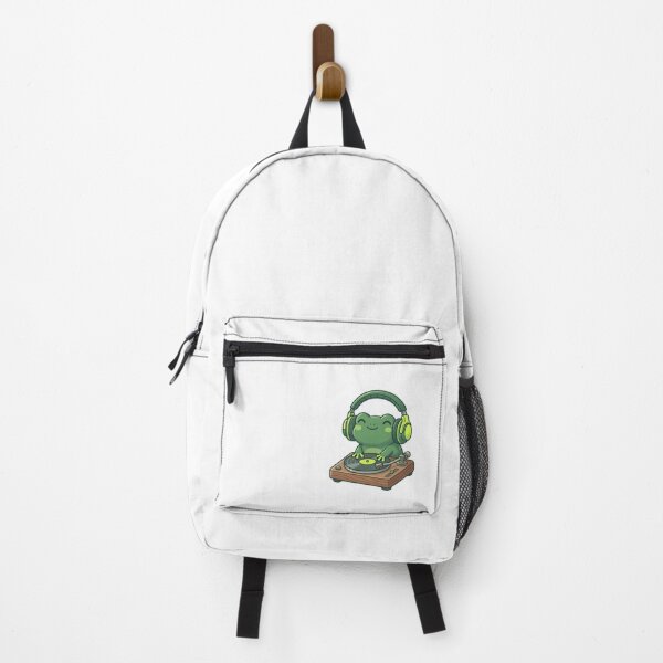 Item preview, Kawaii Tree Frog DJ Spinning Vinyl Record designed and sold by Ich-Studio.