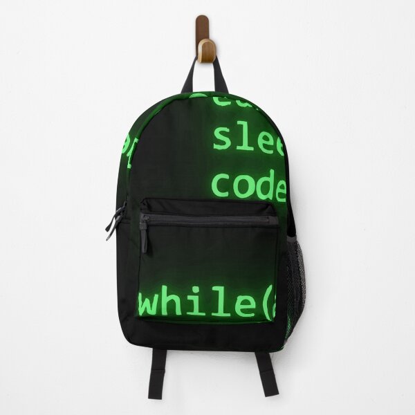 Item preview, While Alive Eat Sleep Code - Retro Terminal Programming Humor designed and sold by vlahstudio.