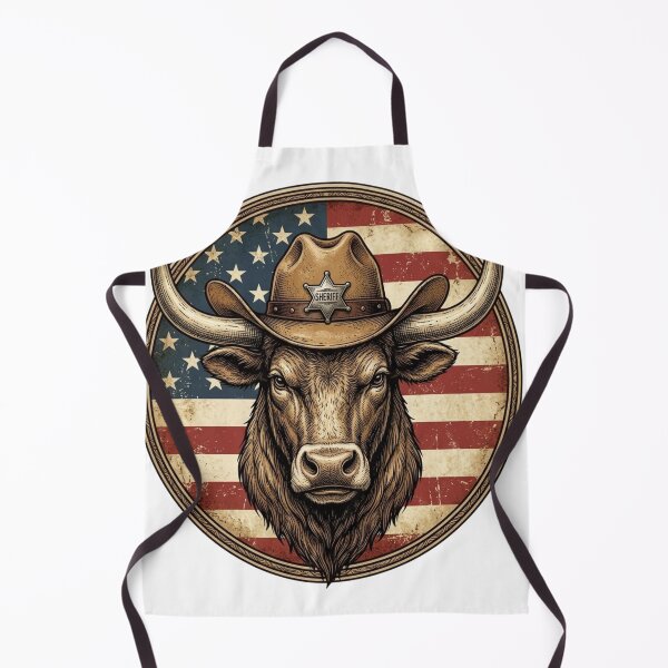 Item preview, Funny Western Cowboy Tee Patriotic Bull American Flag Vintage, Rodeo Lover Gift, Country Graphic Tee designed and sold by Inkvado.
