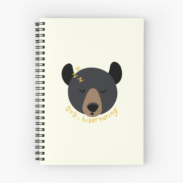 Item preview, Sleepy Bear - brb hibernating funny & cute illustration designed and sold by autumn-acorns.