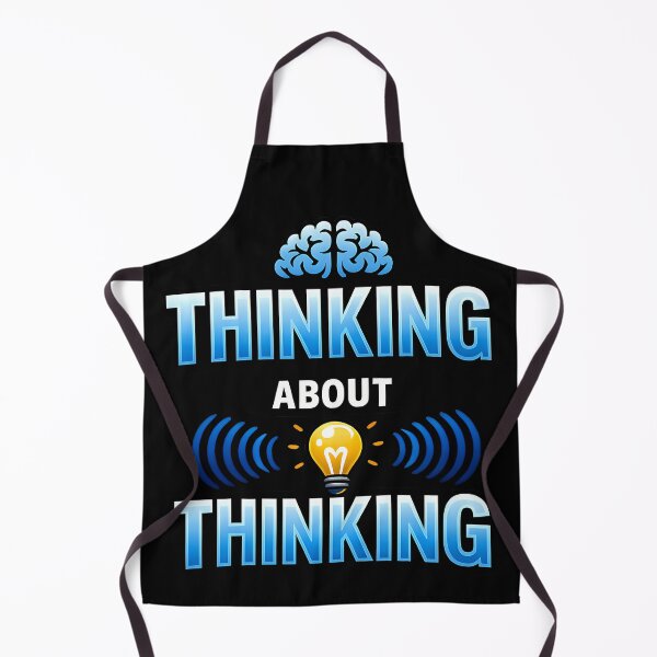 Item preview, Thinking About Thinking Funny Intellectual Humor Philosophy Nerd Design designed and sold by TeeTimeTreasure.