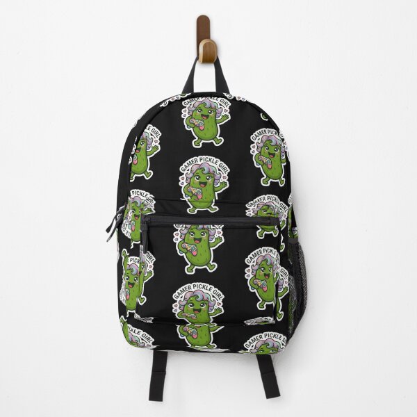 Item preview, Gamer Pickle Girl Sticker – Cute Funny Gaming Pickle Character, Kawaii Gamer Meme designed and sold by Basma Designs | Retro, Kawaii Shirts & Stickers.