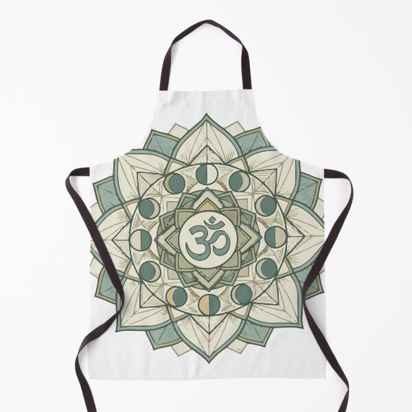 Item preview, Zen Mandala Moon Phases Om Symbol - Yoga & Mindfulness Aesthetic designed and sold by vlahstudio.