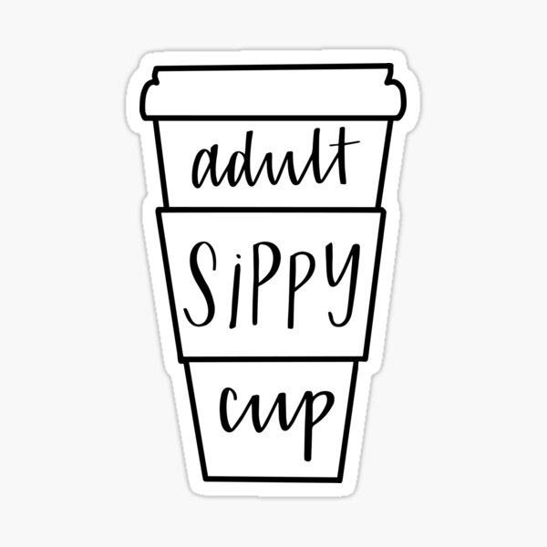 Wine Sippy Cup Sticker for Sale by SamIsWhat8