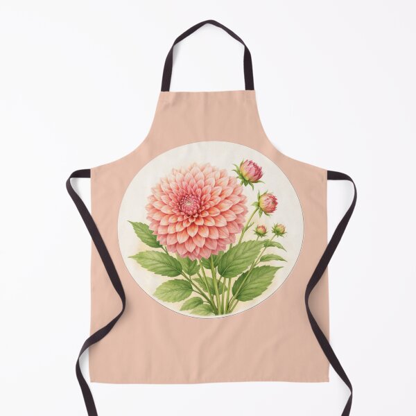 Artikelvorschau, Dahlia Radiance – Elegantes, geschichtetes Blütenkreis-Porträt entworfen und verkauft von TheJoyfulPen.