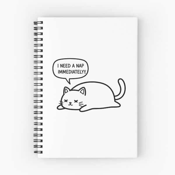 Item preview, Sleepy Cat Meme Sticker – I Need A Nap Immediately Funny Cat designed and sold by MongOficial.